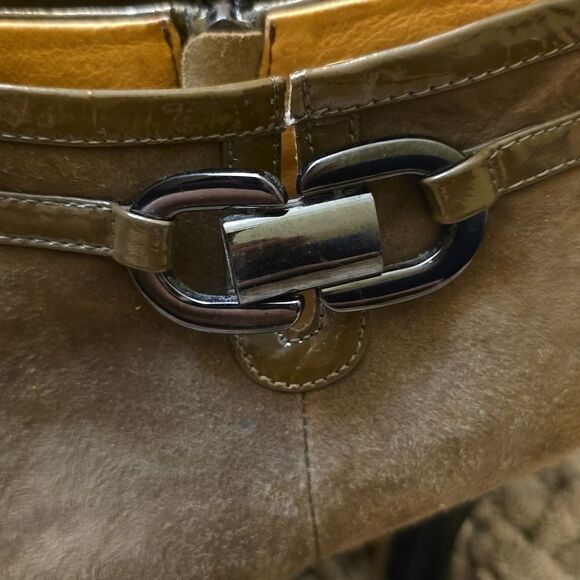 New Sofft Belvedere Brown Suede Women's size 8.5 Side Zip Bootie 3 1/2 inch heel - Picture 4 of 8